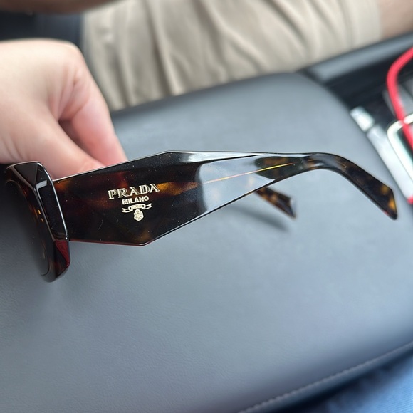 PRADA Tortious Scultoreo Narrow Sunglasses in Havana Sunglasses PR 17WS - Picture 12 of 16